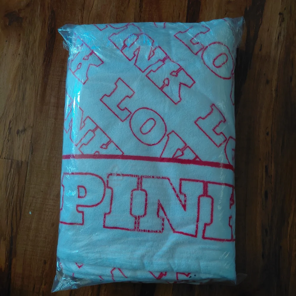 Pink Love Beach Towel